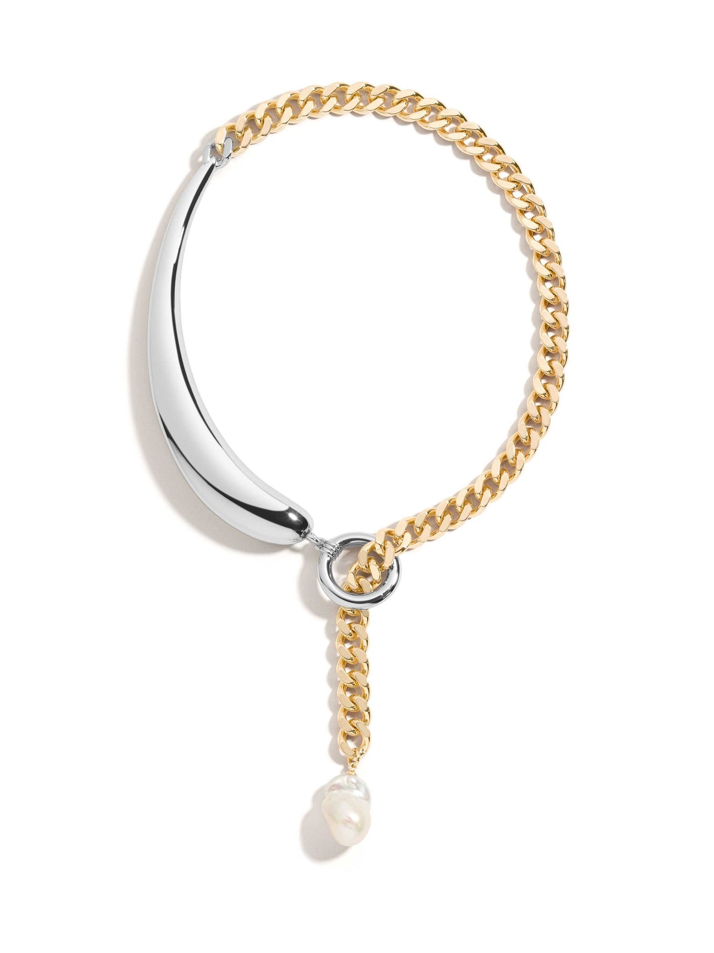Demarson Maude Necklace in Two Tone