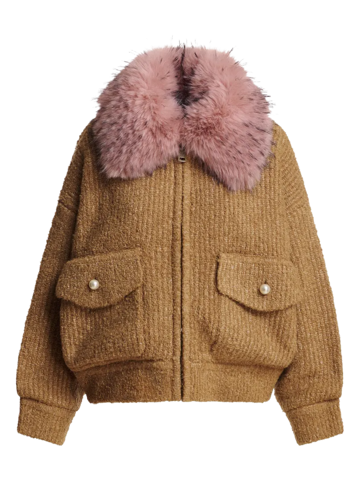 Kanada Knitted Jacket w/ Fur