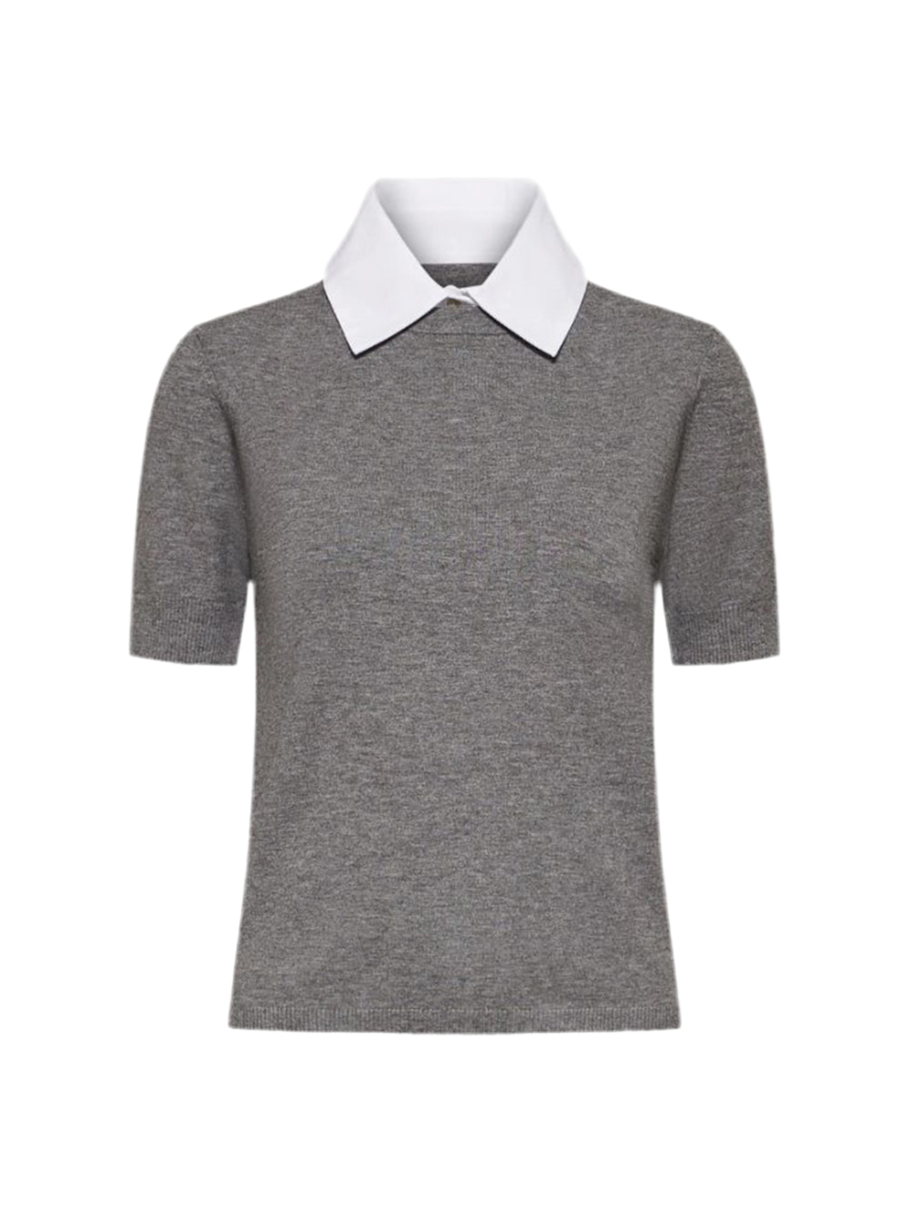 Marella Baba Sweater Top in Melange Grey