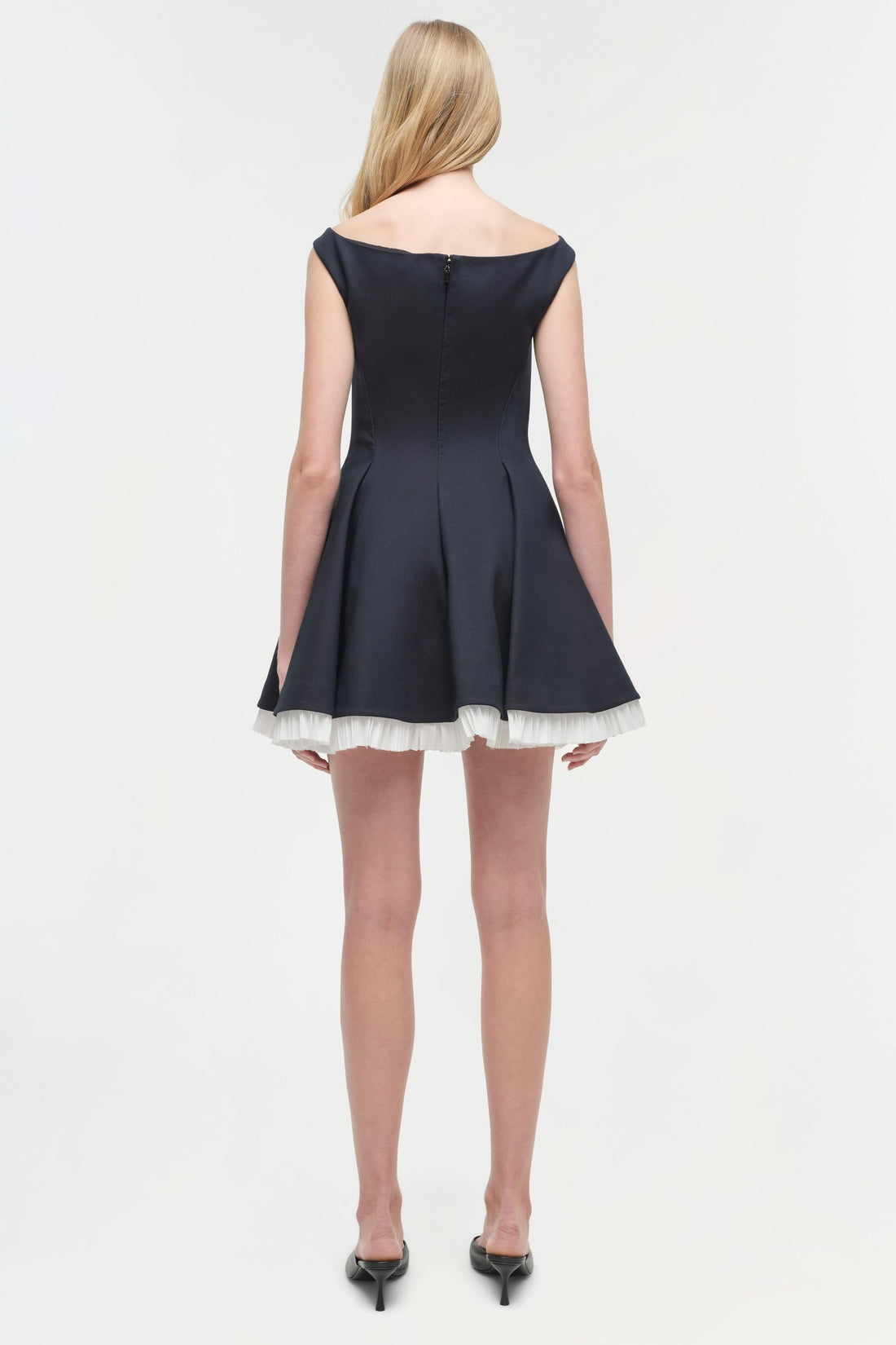 Simkhai Dorothie Off-Shoulder Mini Dress in Black Multi