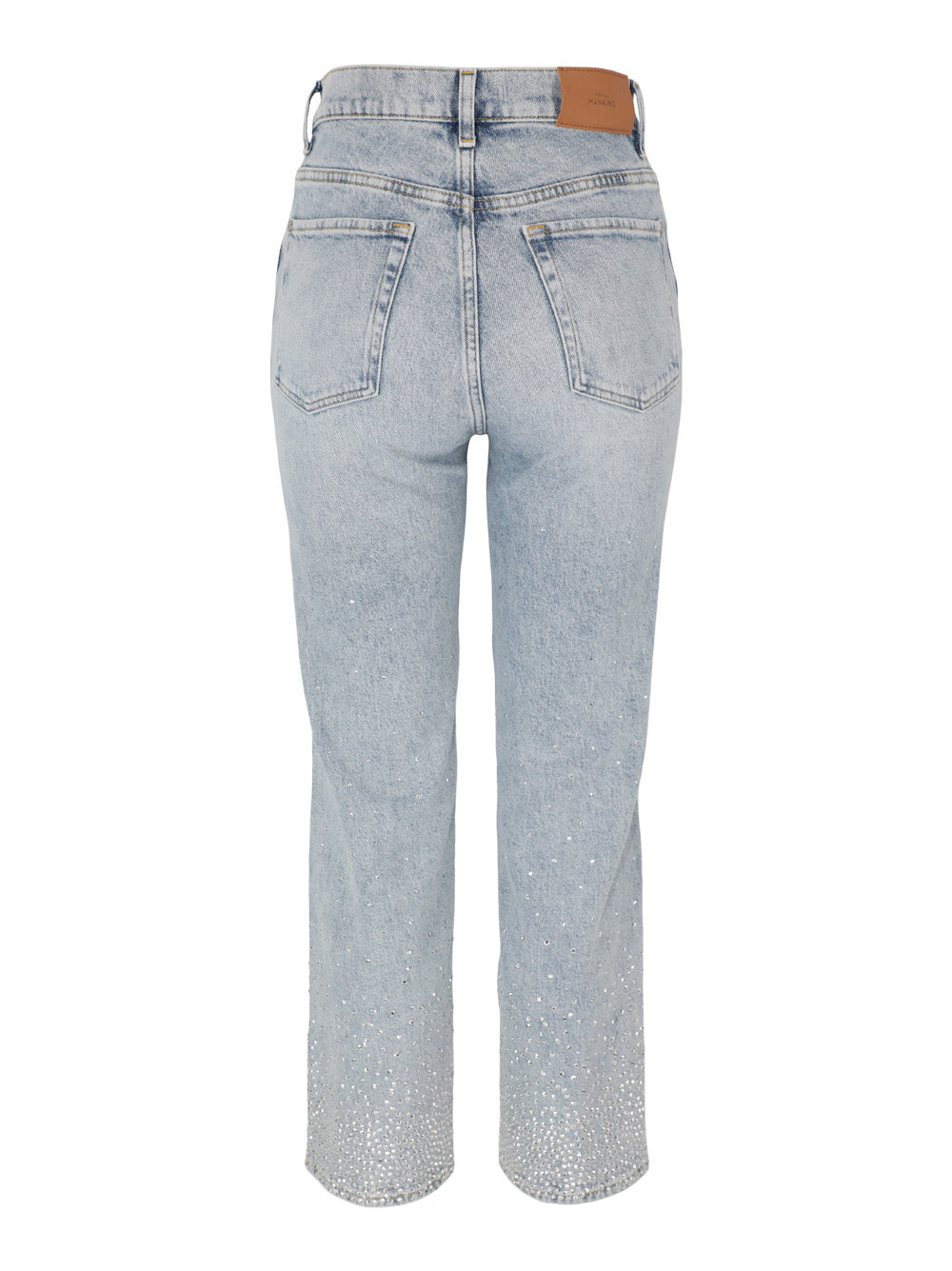 7 For All Mankind Logan Embellished Stovepipe Jeans in Juicy