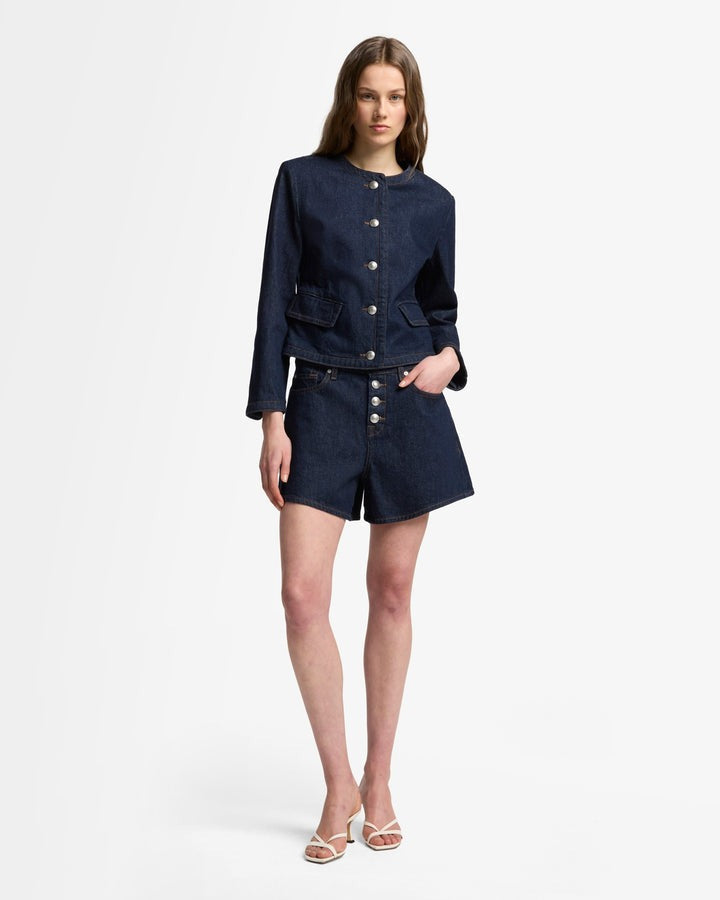 7 For All Mankind Kori Shorts in Smoove