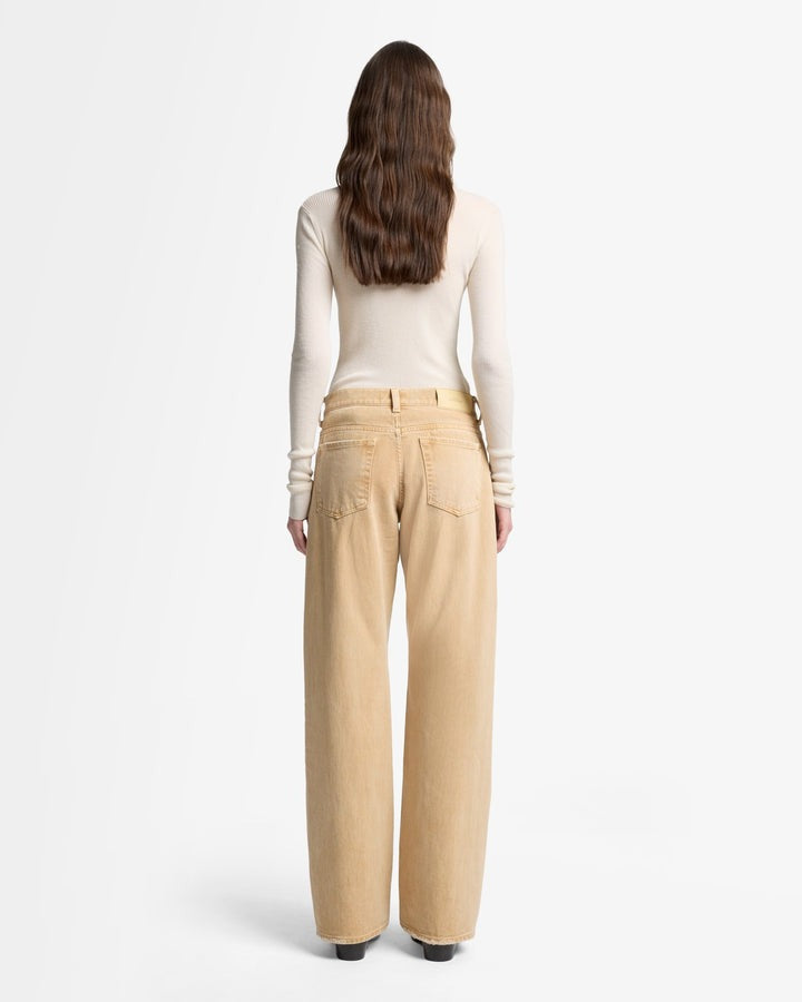 7 For All Mankind Twisted Tess Trouser in Sandline