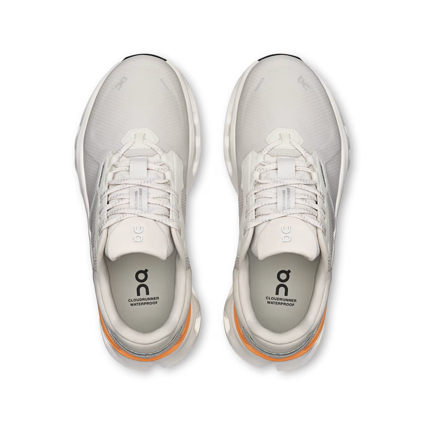 On Running Women's Cloudrunner 2 Waterproof Sneaker in Wolf/Tangerine