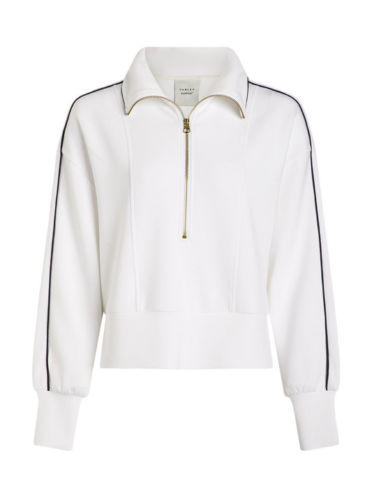 Varley Davenport Half-Zip Jacket in White