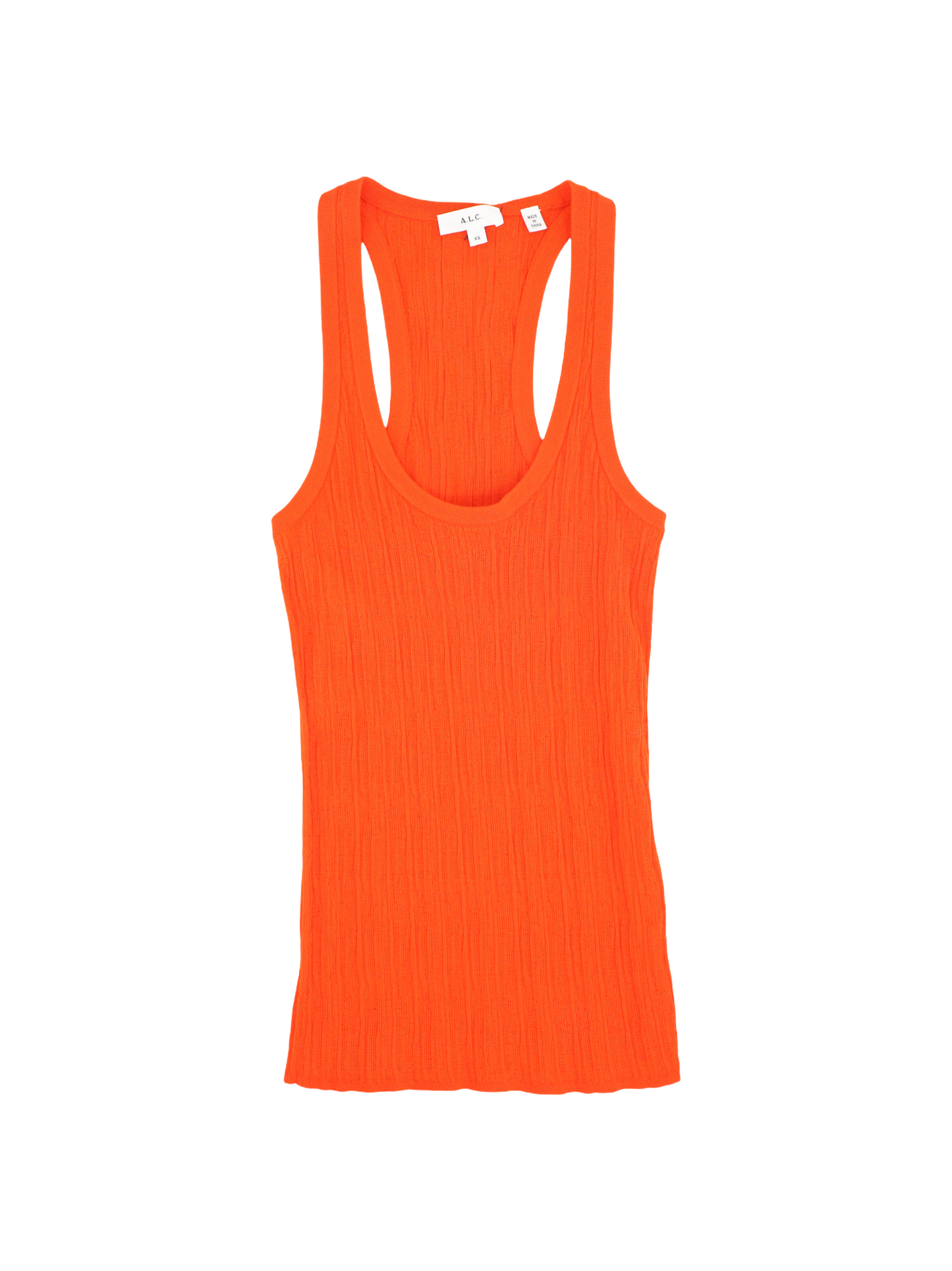 A.L.C. Fine Cotton Knit Tank in Poppy