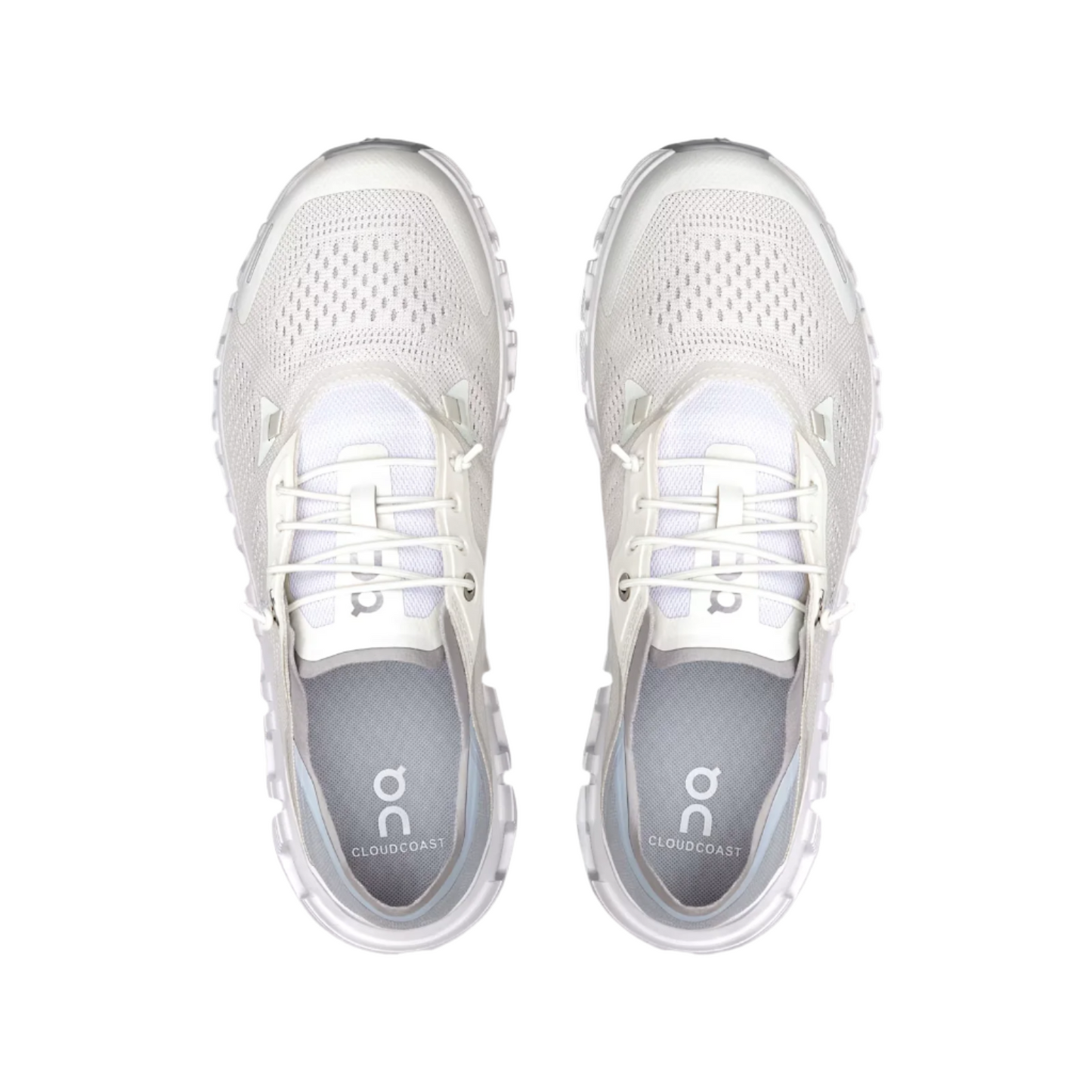 On Running Women's Cloud 6 Coast Sneaker in White/Glacier