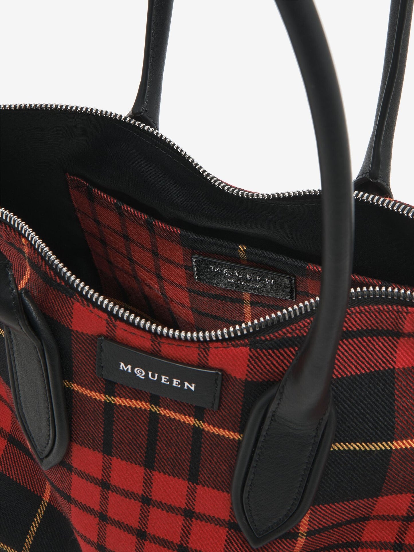 Alexander McQueen Women's Manta Bag in Red/Black/Yellow