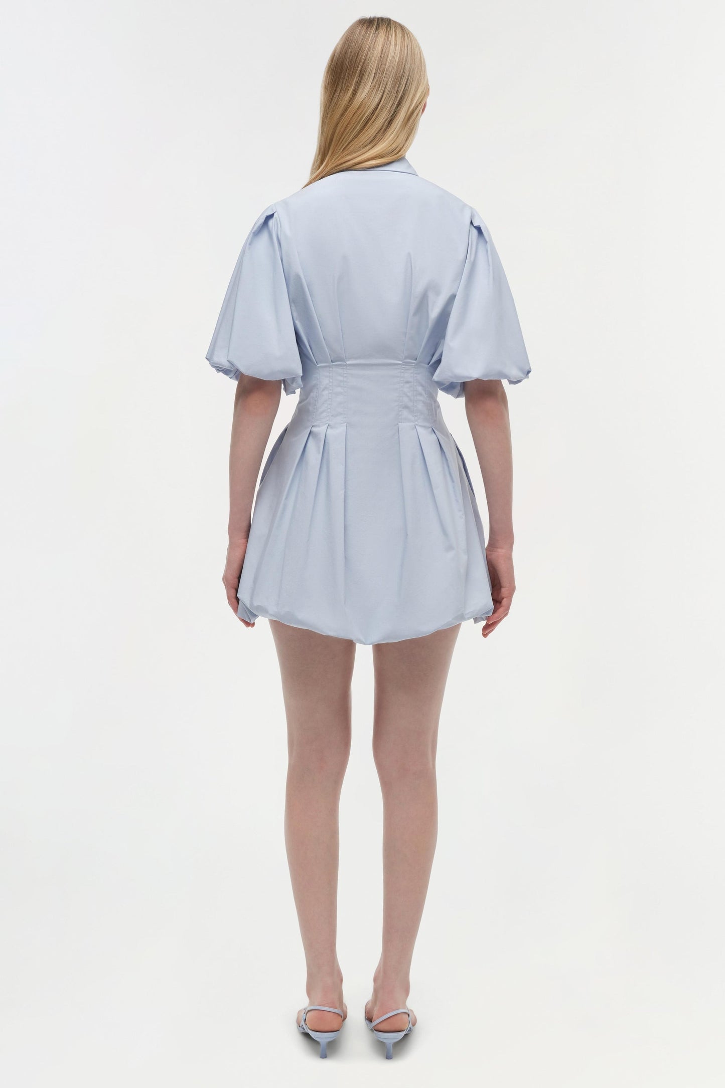 Simkhai Cleo Balloon Pintuck Mini Dress (More Colors)