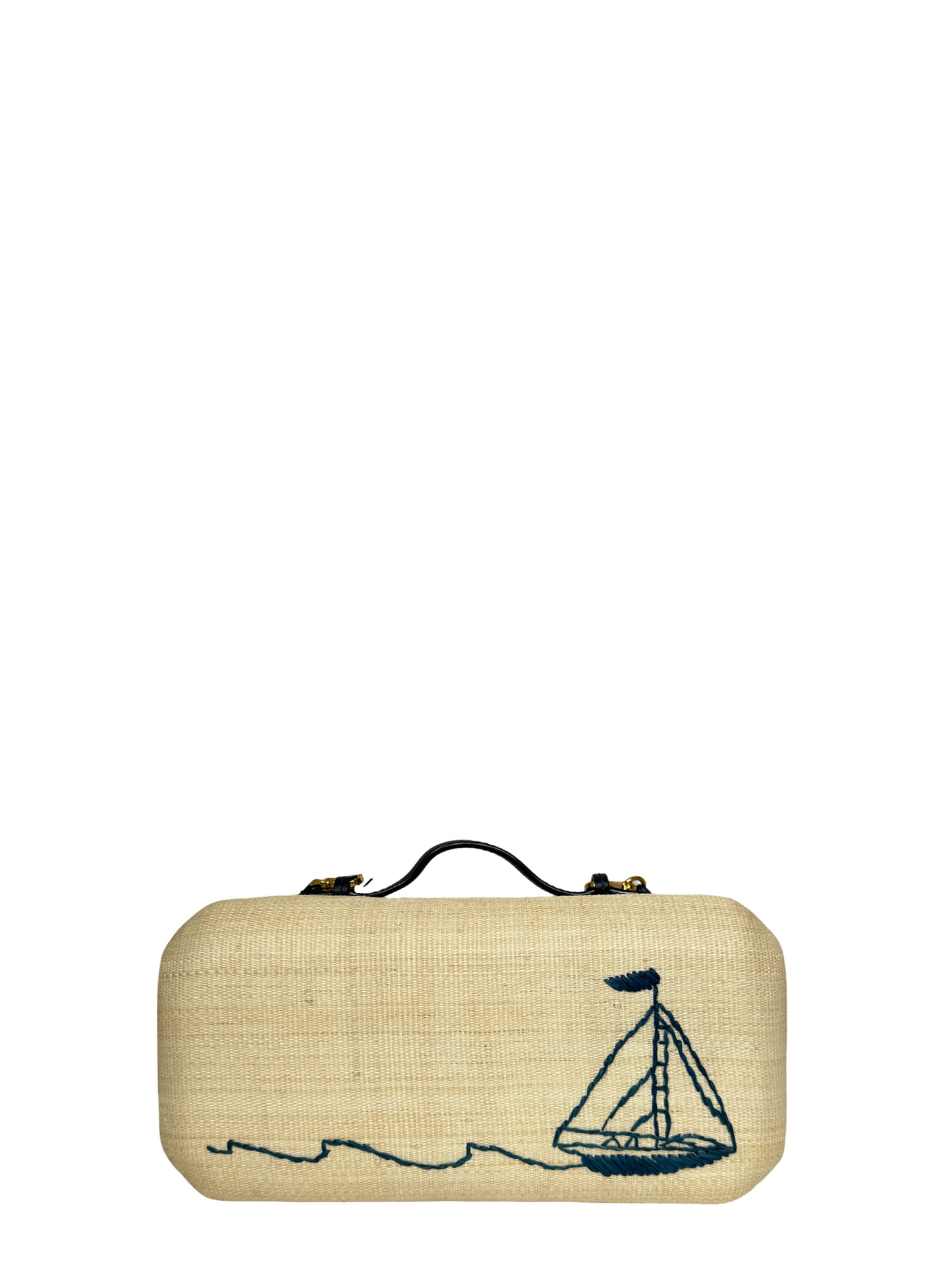 Poolside Sail Clutch in Navy