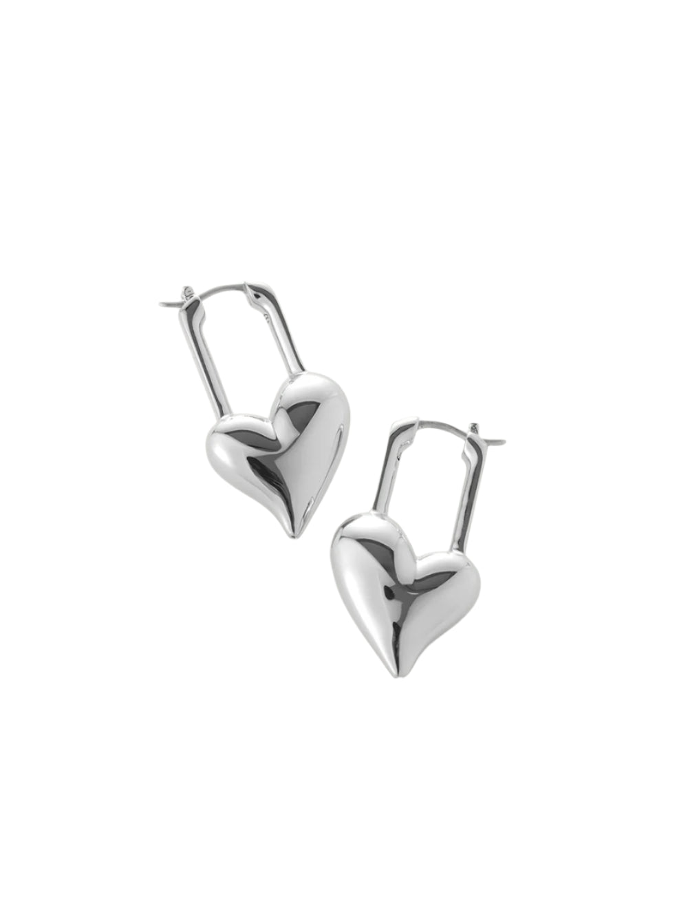 Jenny Bird Padlock Heart Earrings (More Colors)