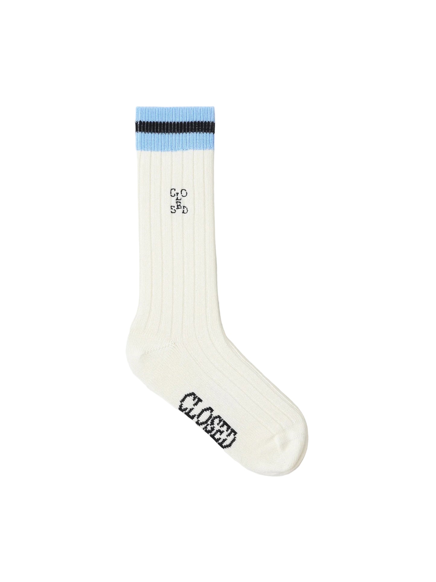 CLOSED Striped Sock in Sky Blue