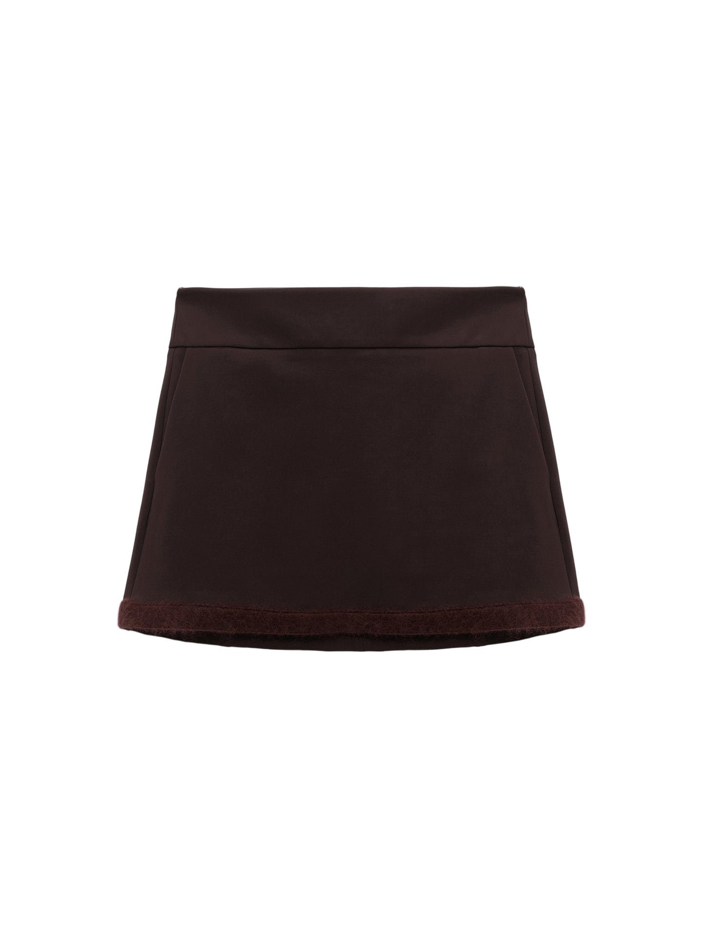 Dorothee Schumacher Punto Milano Mini Skirt in Dark Chocolate