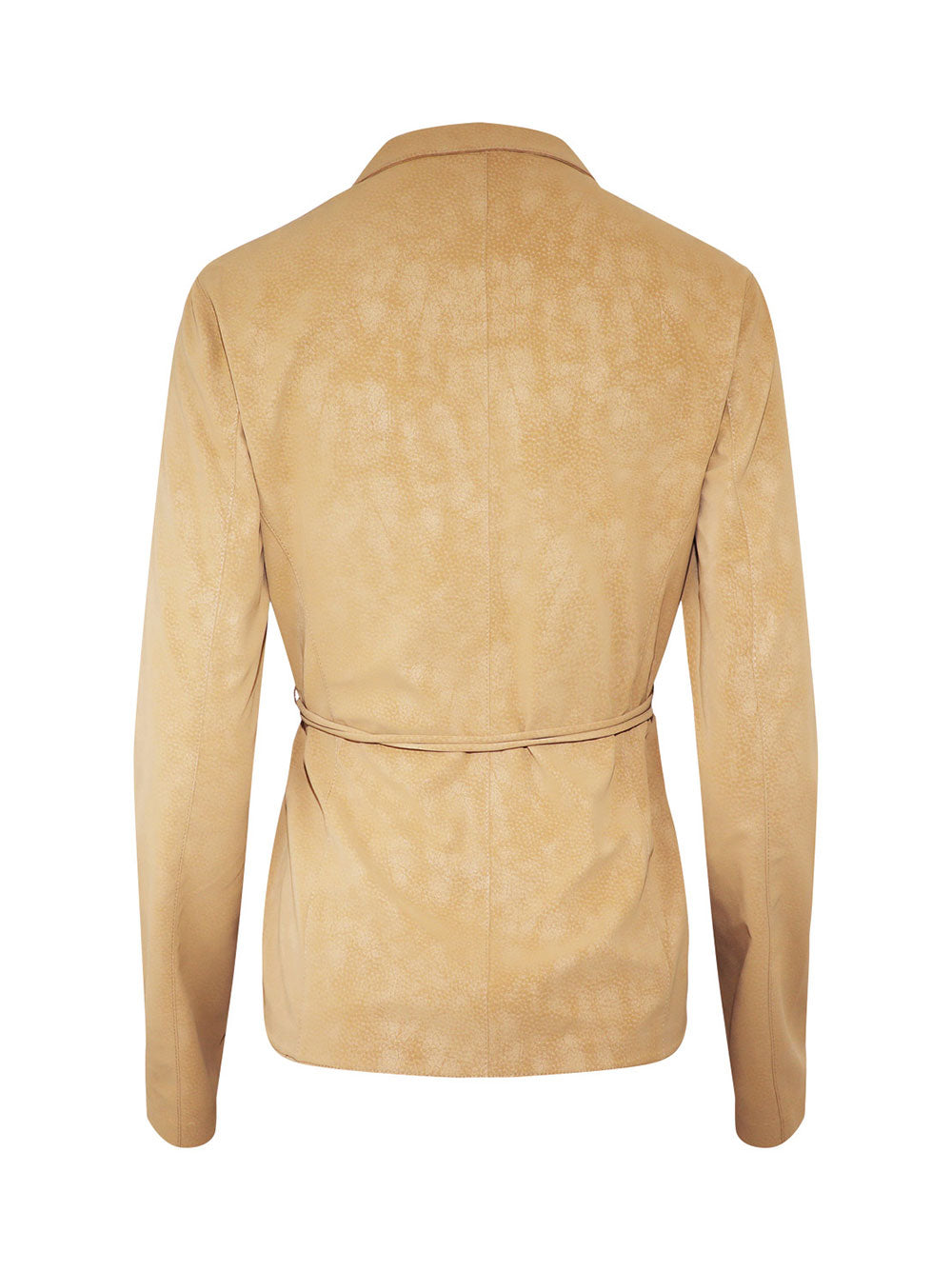 Alexis Nico Top With Belt Tan Suede