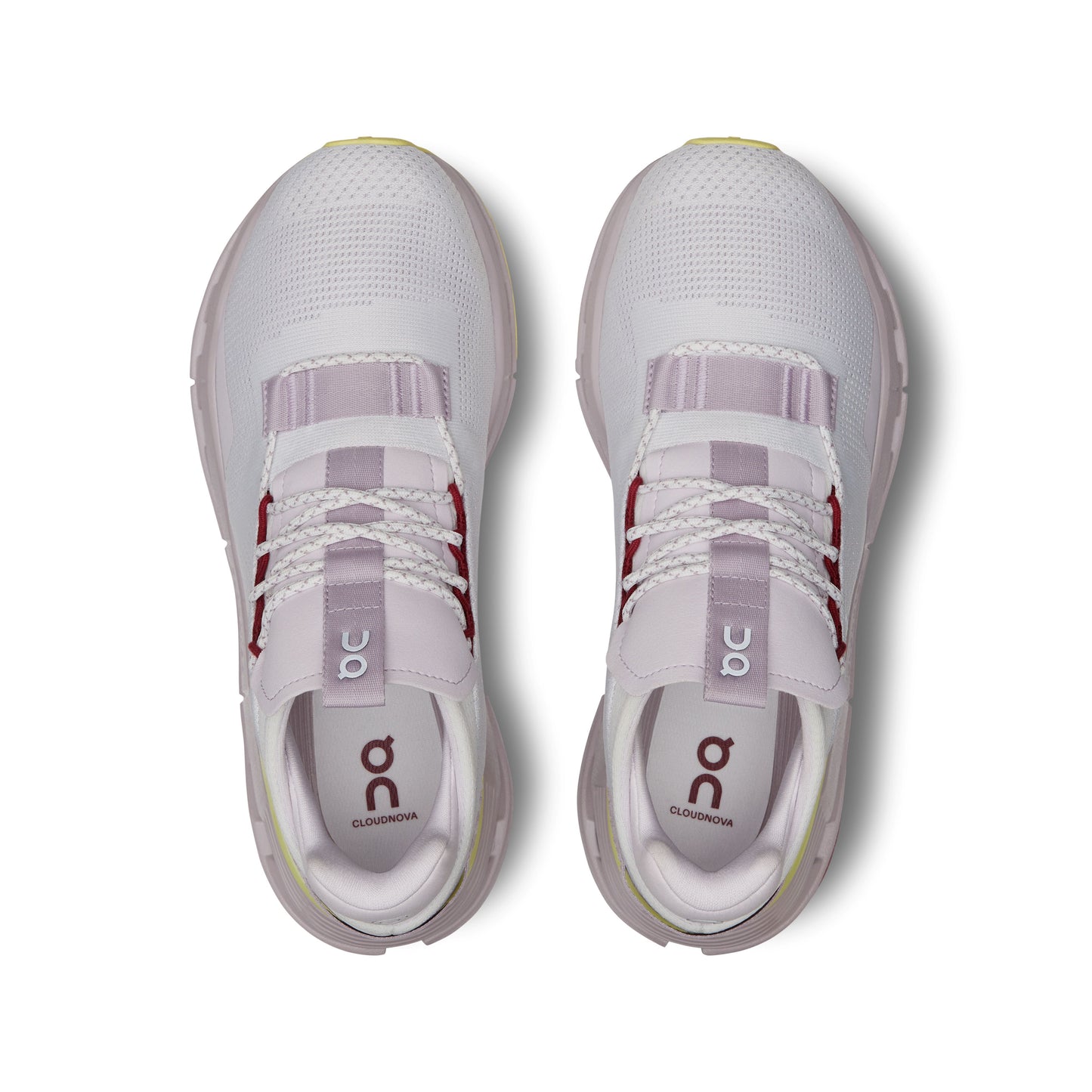 On Running Cloudnova Undyed Sneaker in White/Fade