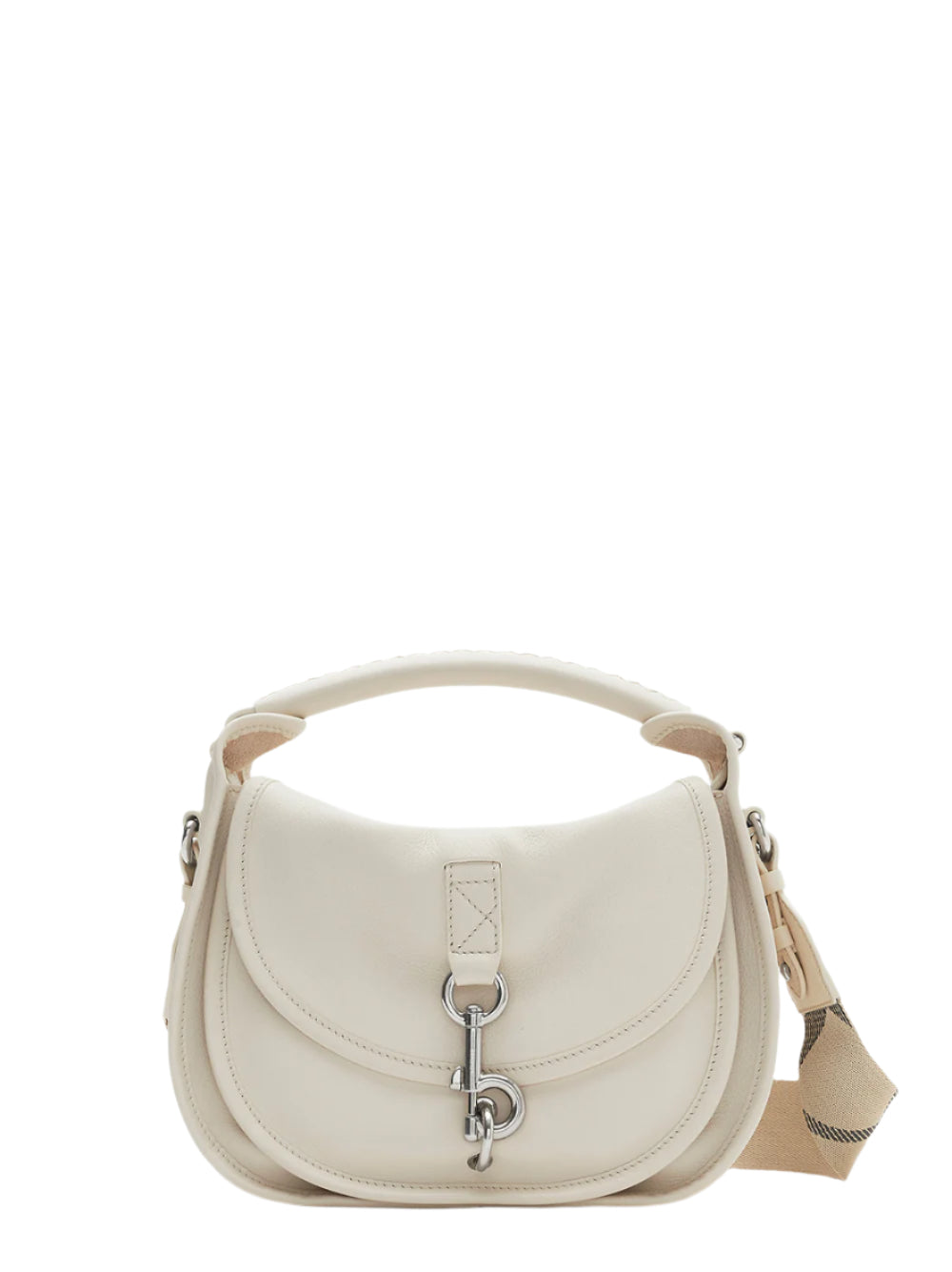 Burberry Small B Clip Messenger Bag in Soap