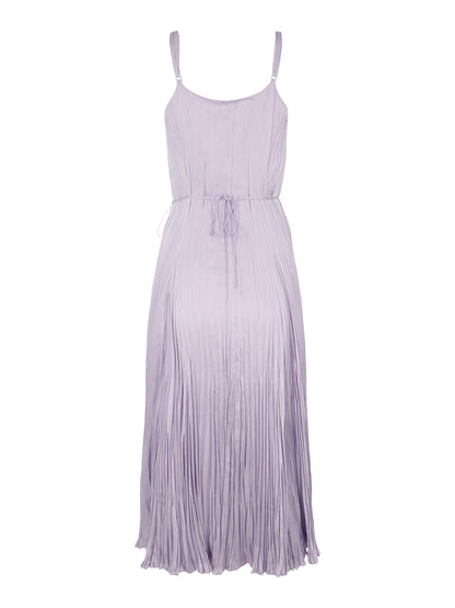 Vince Relaxed Crushed Slip Dress in Sweet Pea