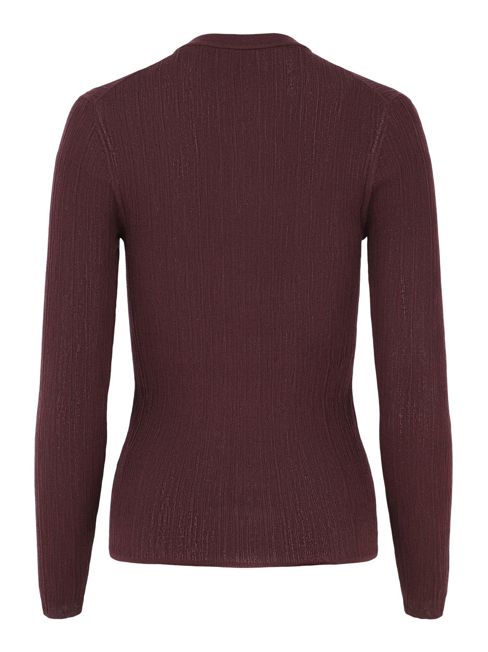 A.L.C. Fisher Fine Cotton Knit Cardigan in Plum