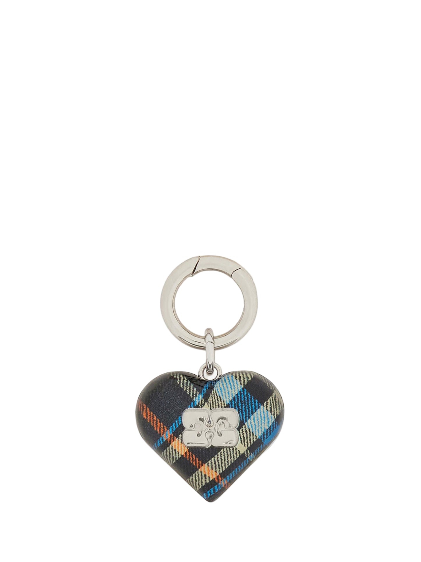 Ganni Ganni Bou Heart Charm in Charcole Art