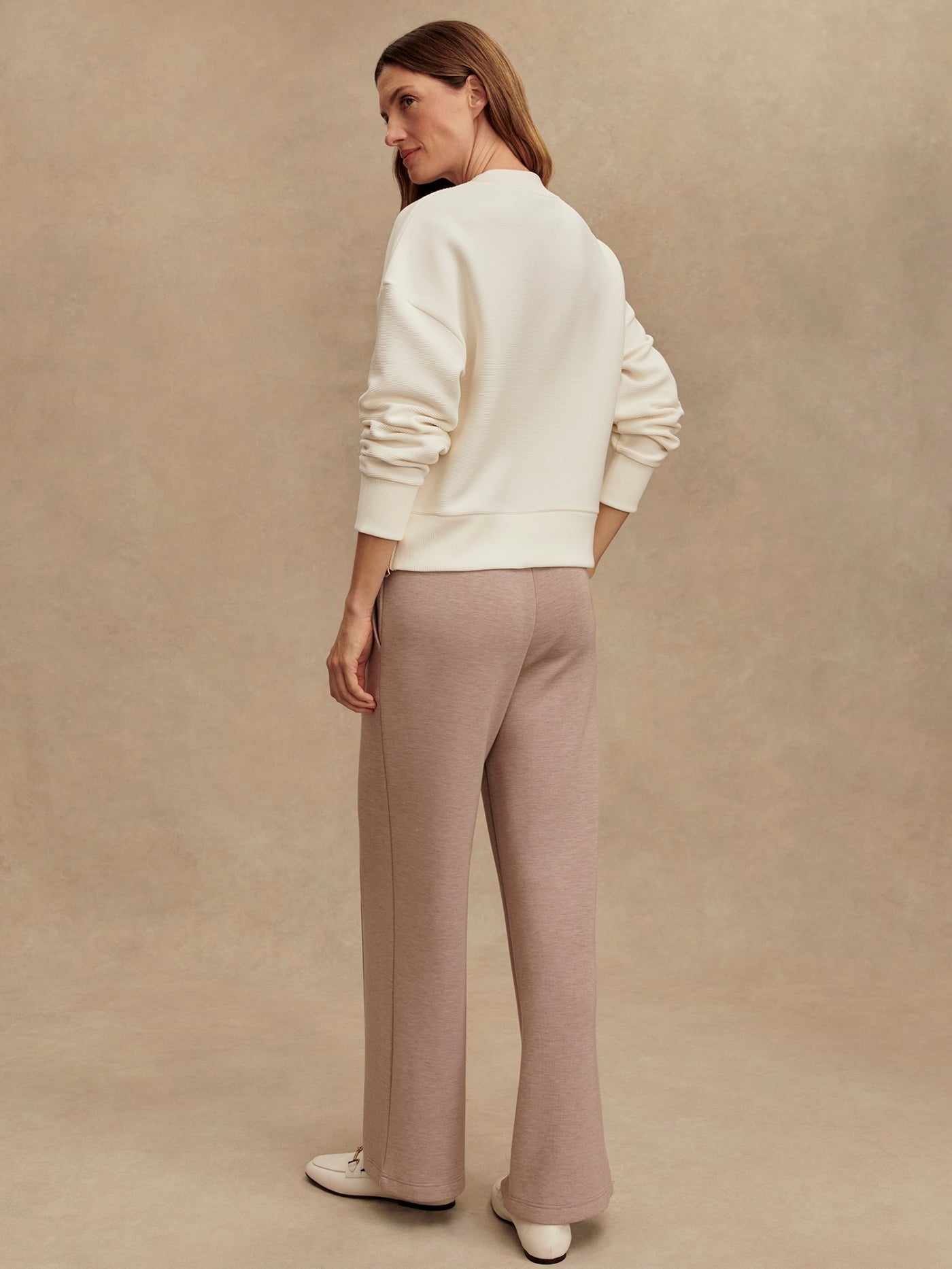 Varley Addelyn Sweat in Ivory