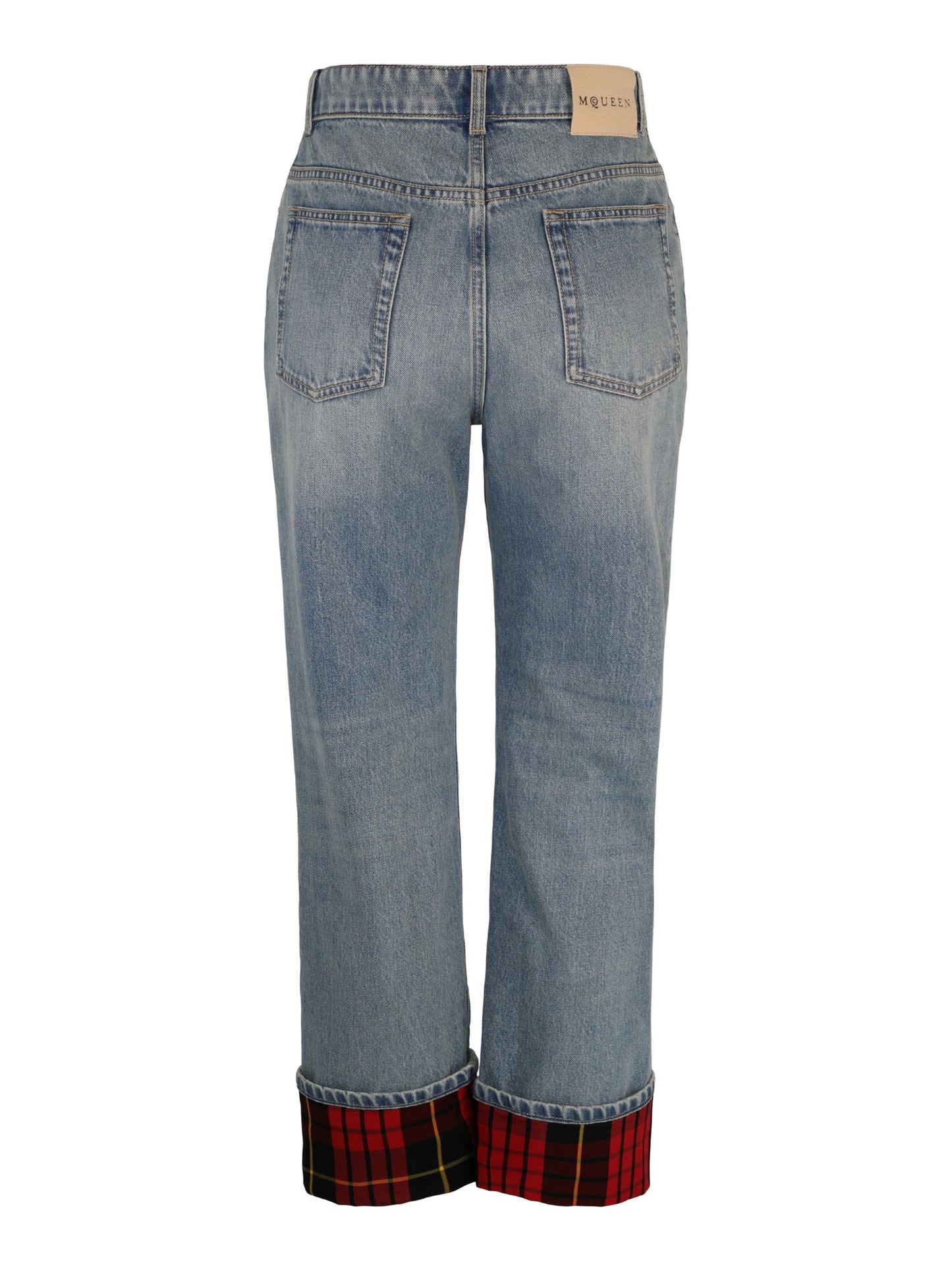 Alexander McQueen Denim Trousers in Light Blue Wash