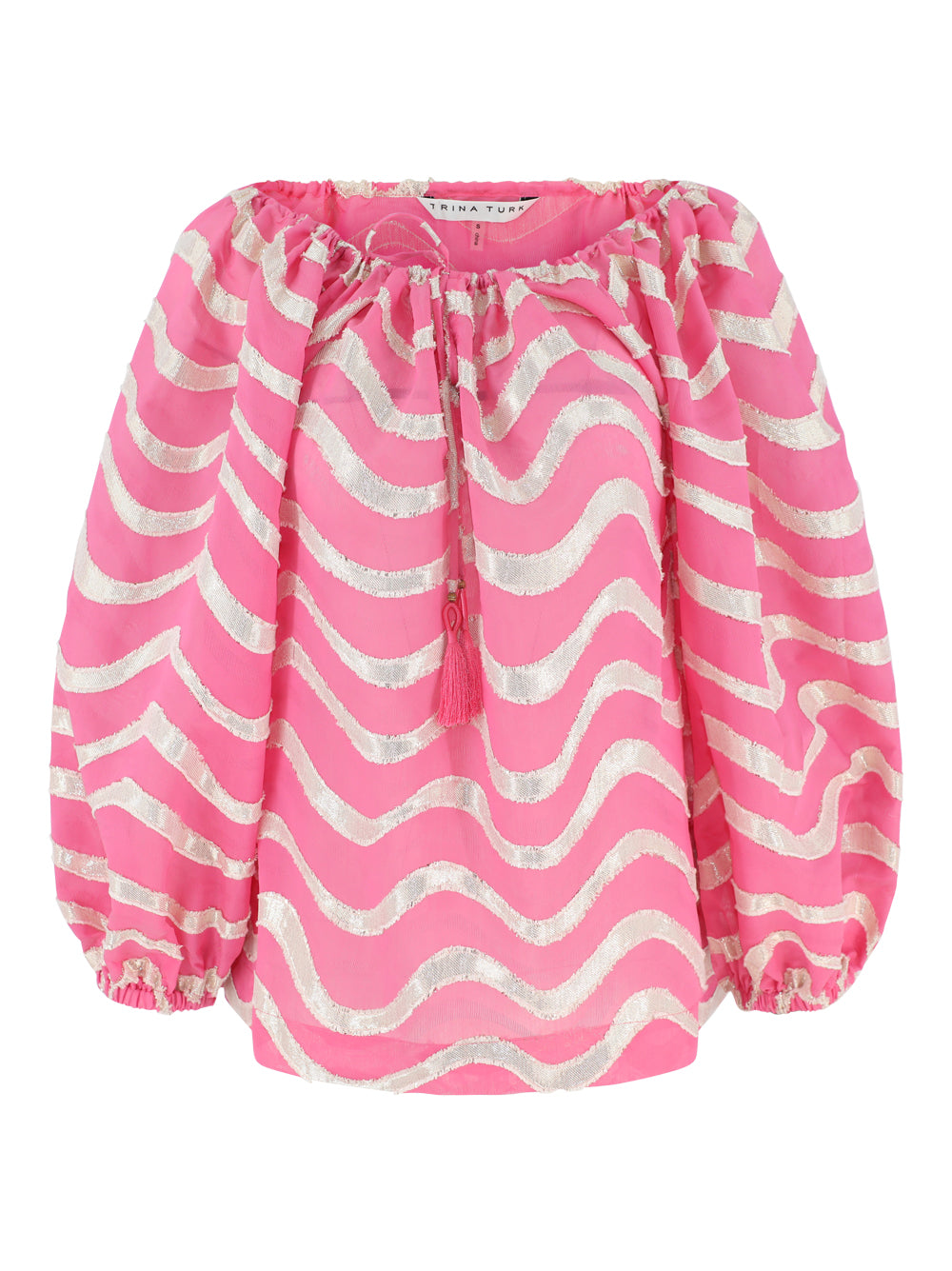 Trina Turk Sandia 2 Blouson Top in Pinku