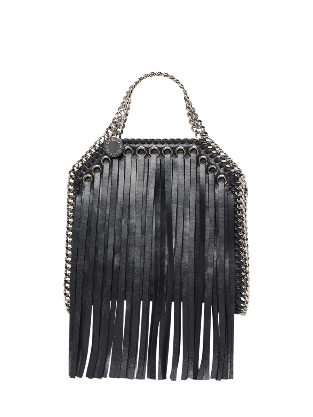 Fashionable Embossed Fringe Chain Mini Shoulder Bag