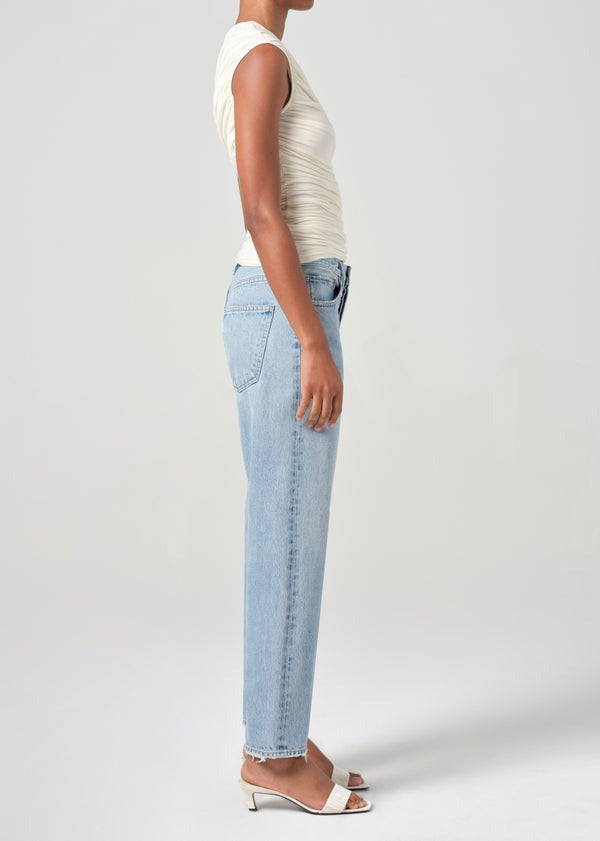 Agolde 90's Crop Mid Rise Loose Straight Jean in Force