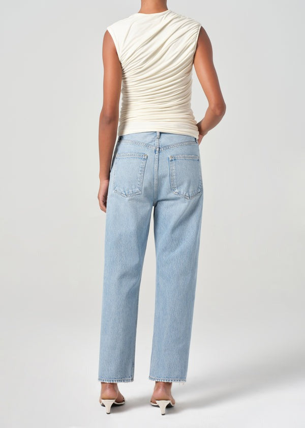 Agolde 90's Crop Mid Rise Loose Straight Jean in Force