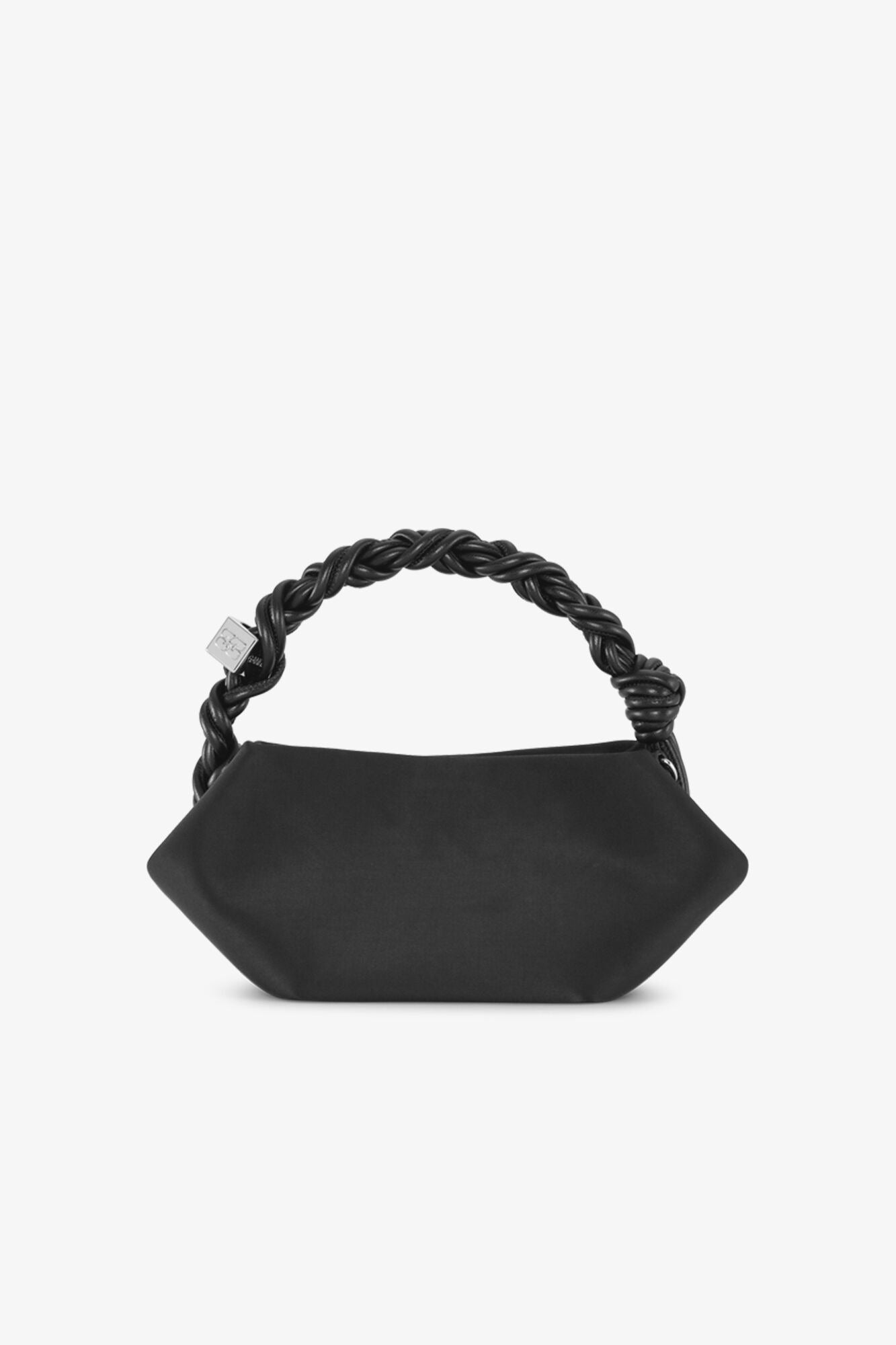 Ganni Bou Bag Mini Soir Satin in Black