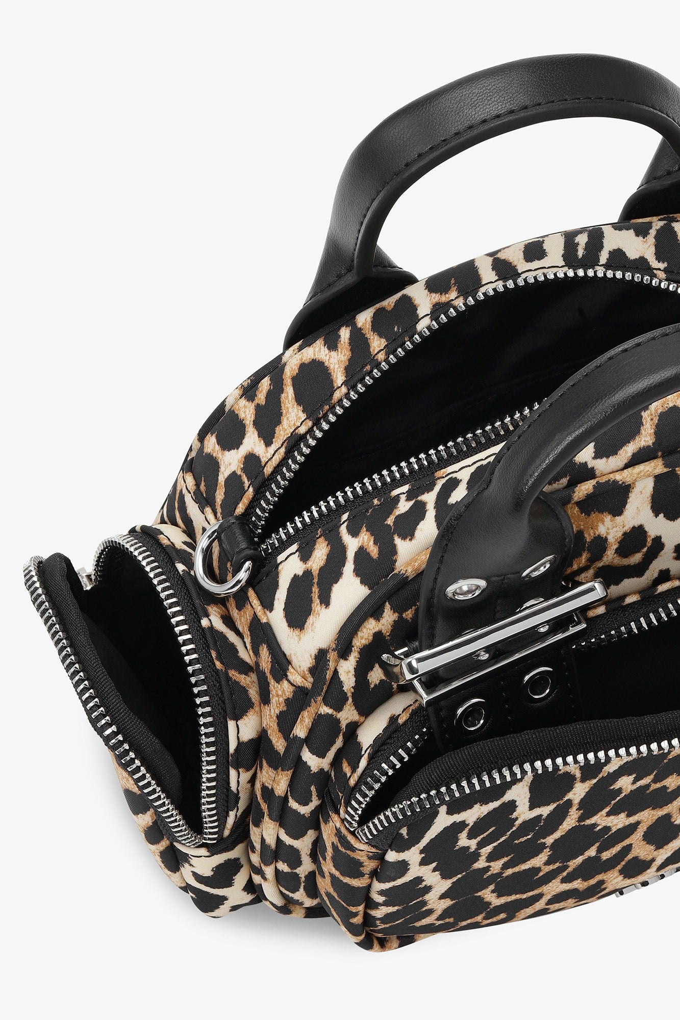 Ganni Bucky Polochon Mini Print in Leopard