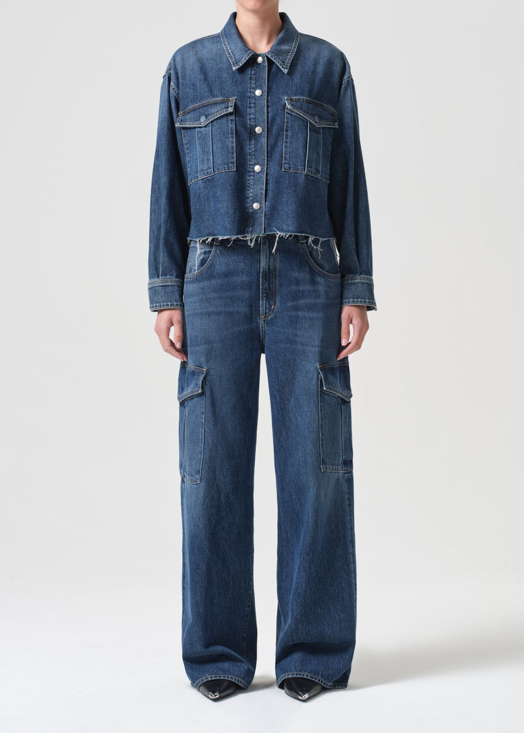 Agolde Nyx Denim Shirt in Pathway