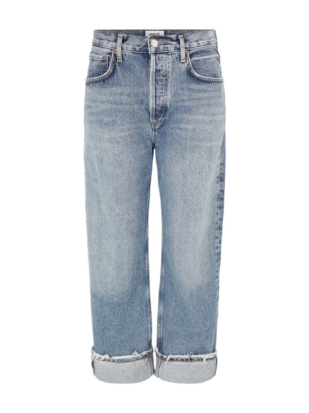 Agolde Fran Low Slung Straight Jean in Reign