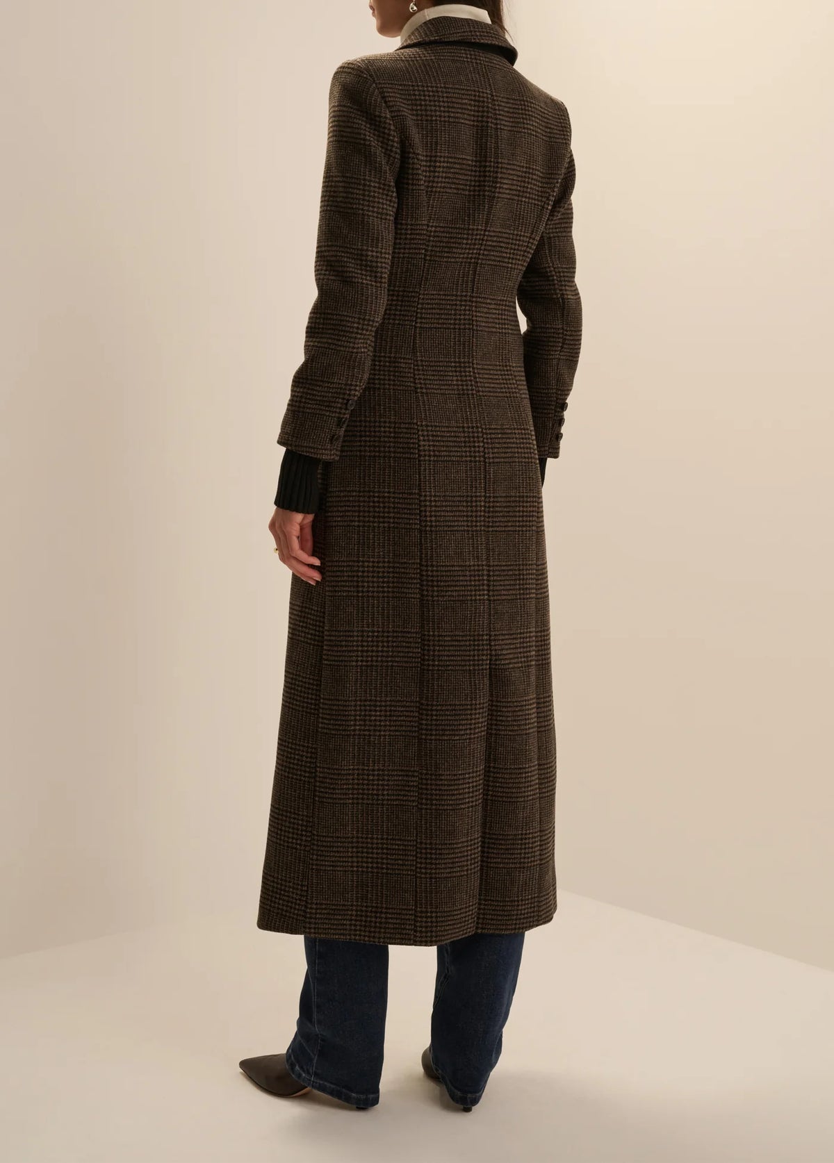 Favorite Daughter City Coat in Ganache Houndstooth