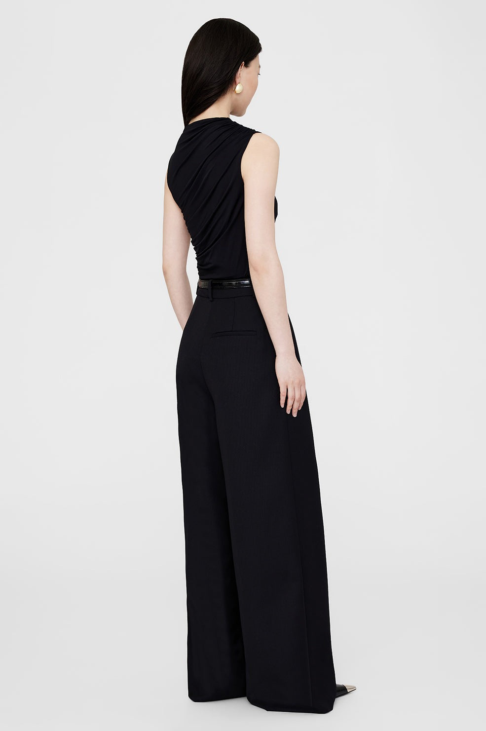 Anine Bing Lucia Top in Black