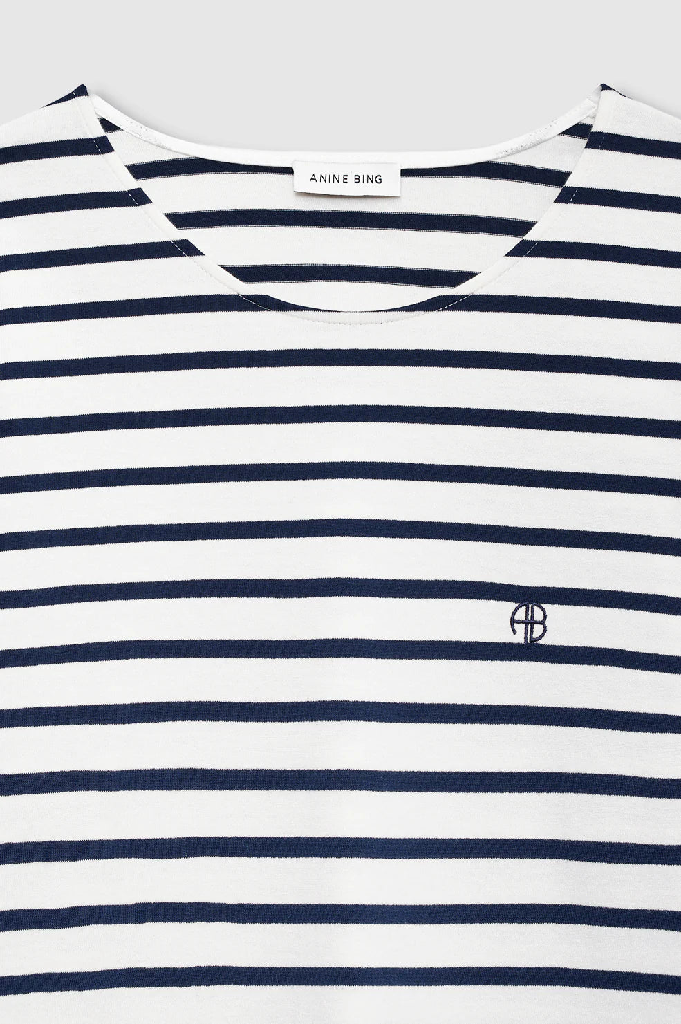 Anine Bing Newton Tee Anine Bing in Navy Stripe