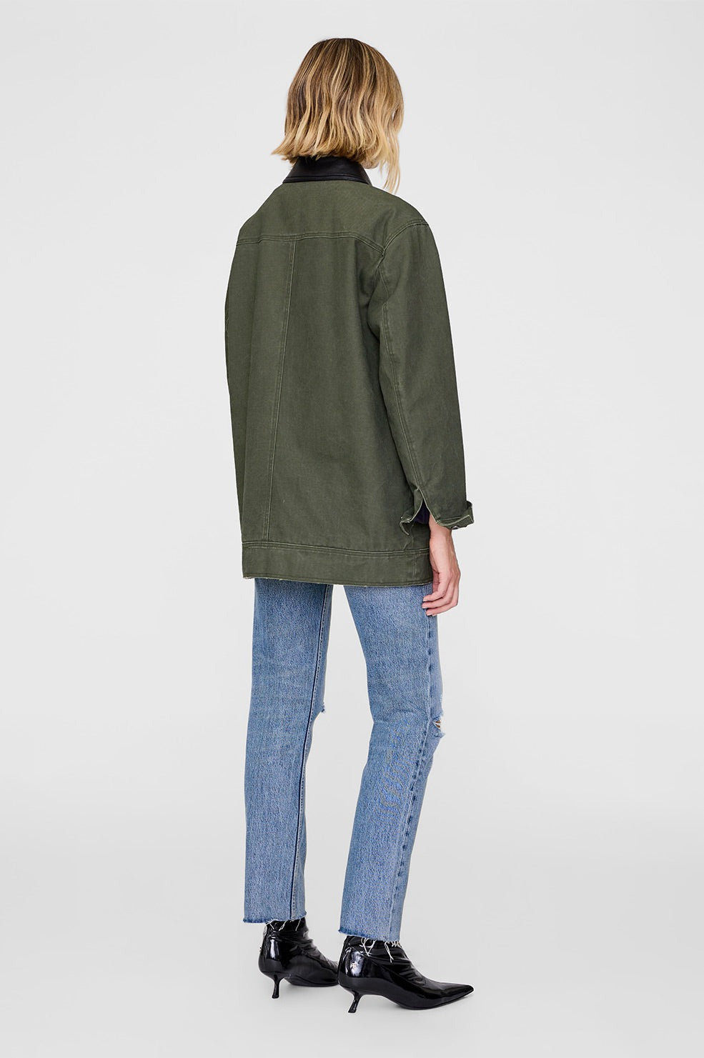 Anine Bing Sean Jacket in Army Green
