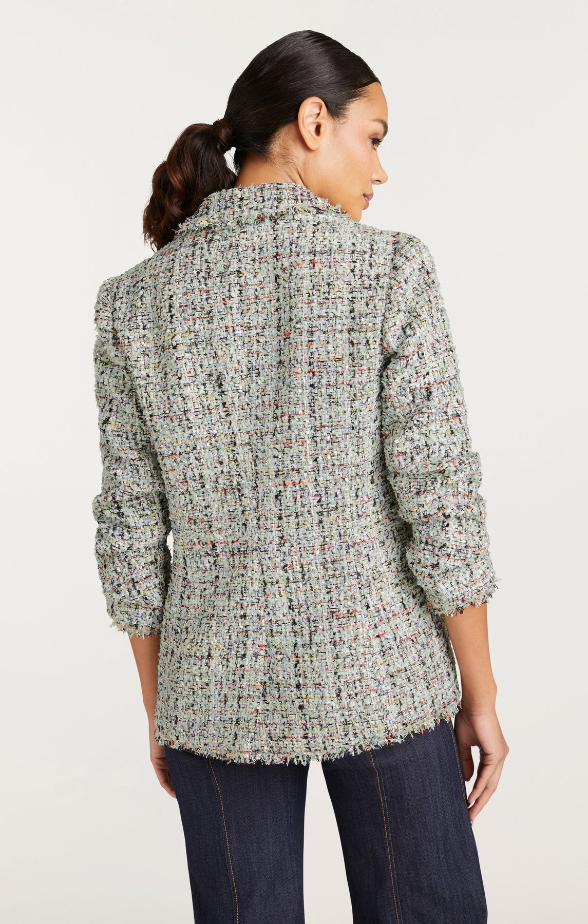 Cinq à Sept Anya Boucle Khloe Blazer in Patina Multi