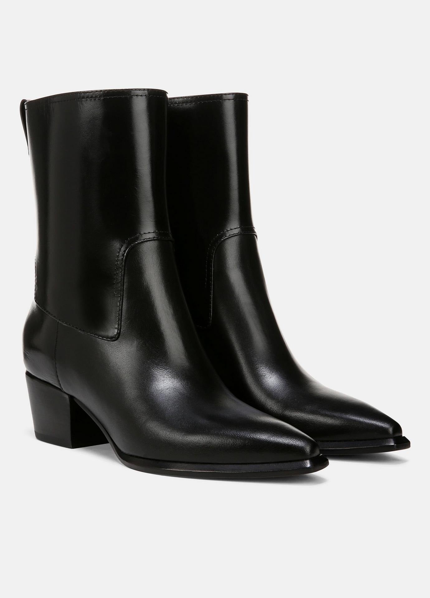 Vince Arlington Western Bootie in Black