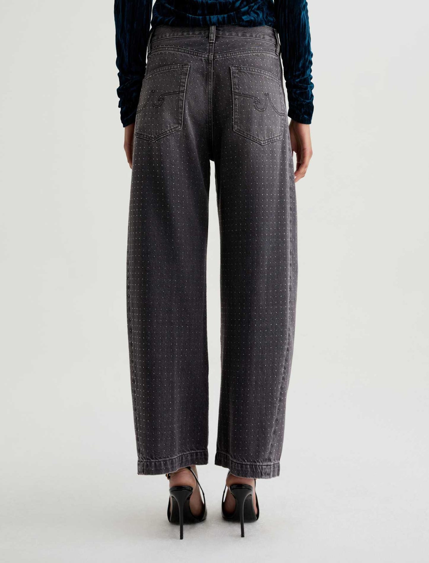 AG Jeans Hattie High-Rise Barrel Jean in Star Light