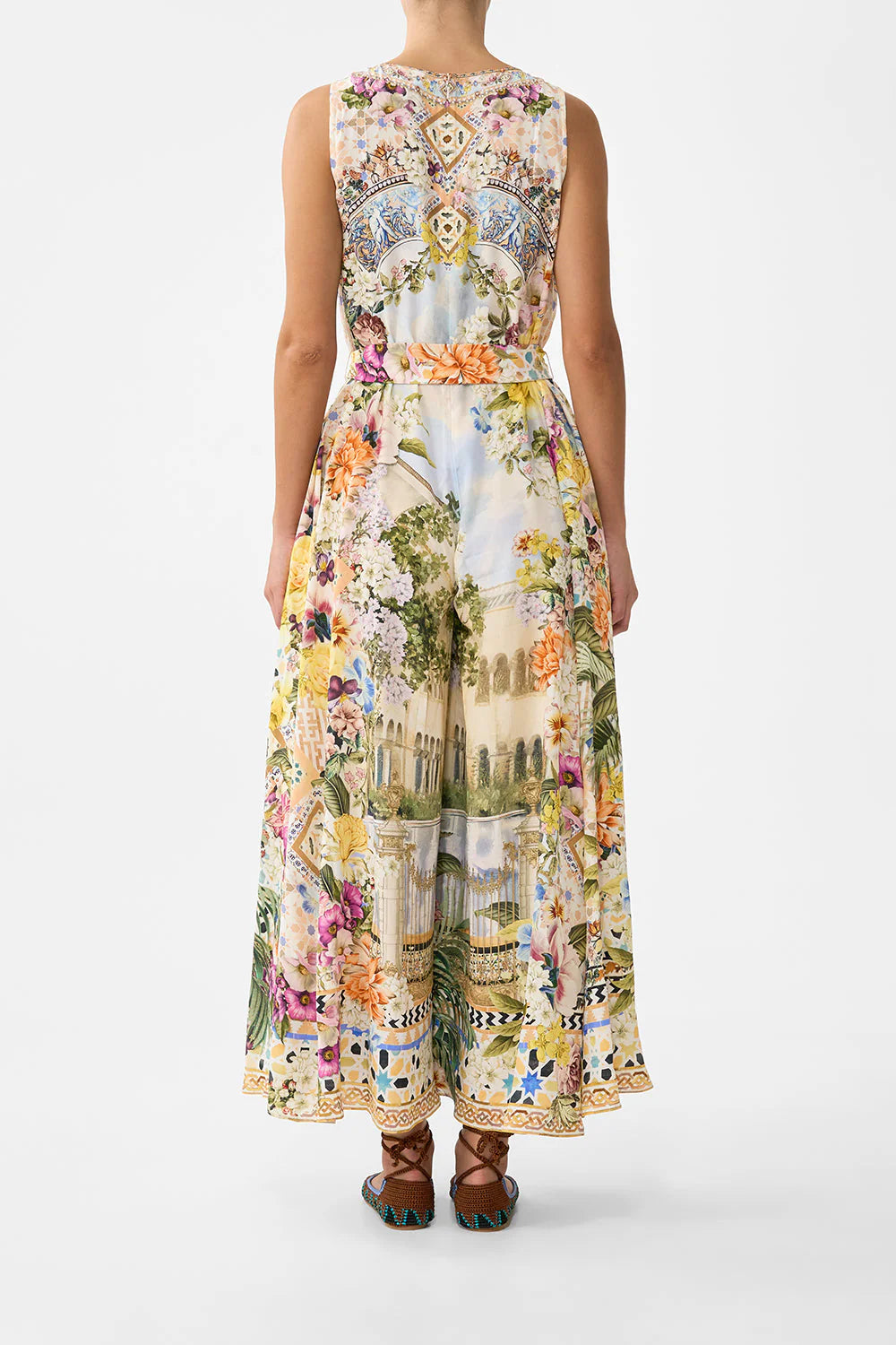 Camilla Flared Jumpsuit in The Architects of Alcazar