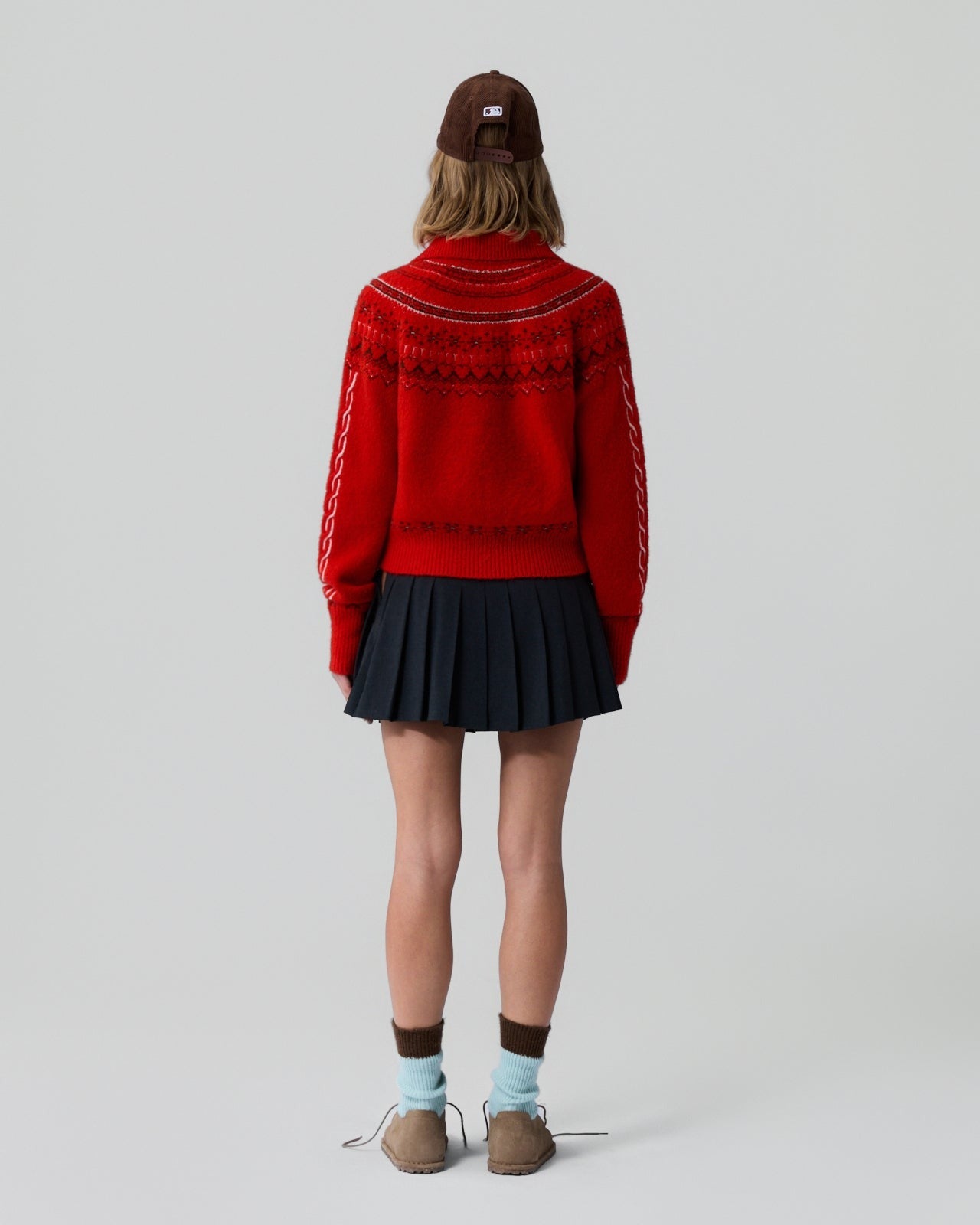 Guest in Residence Cloud Chalet Cardigan in Chili Combo
