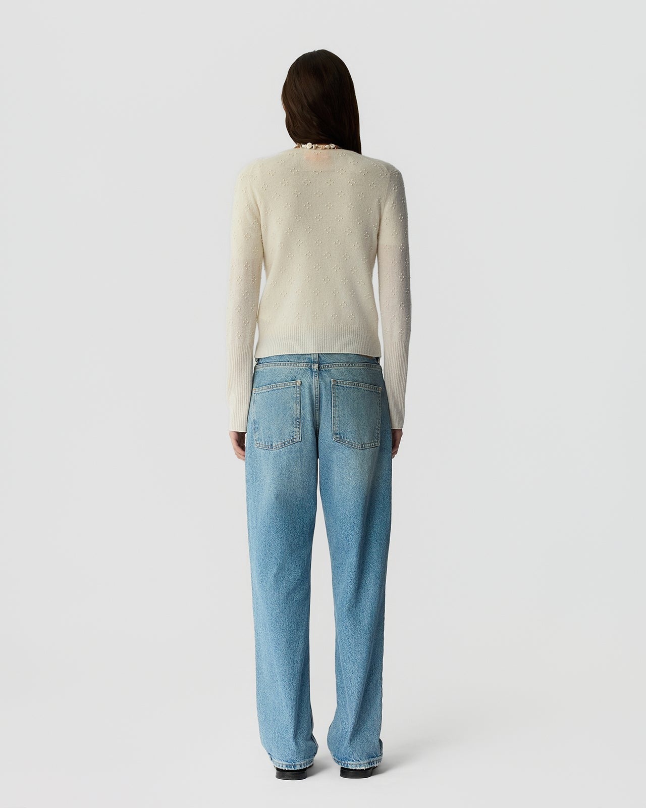 Guest in Residence Compass Jane Cardigan in Creme