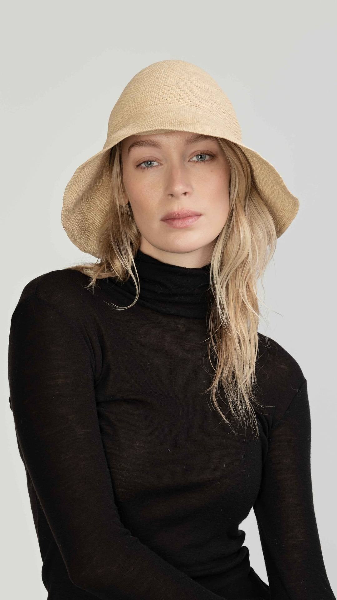 Janessa Leone Teagan Bucket Hat in Natural