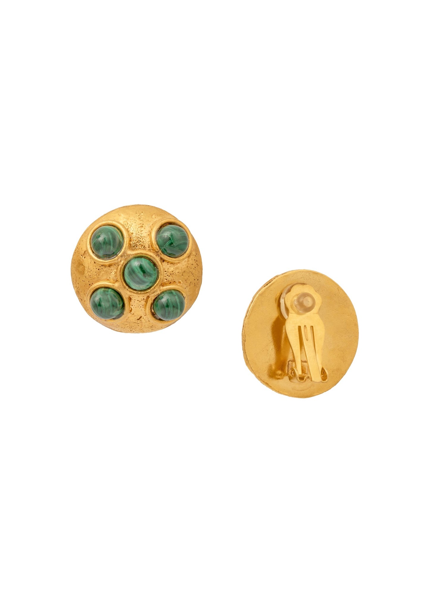 Sylvia Toledano Theodora Earrings in Malachite