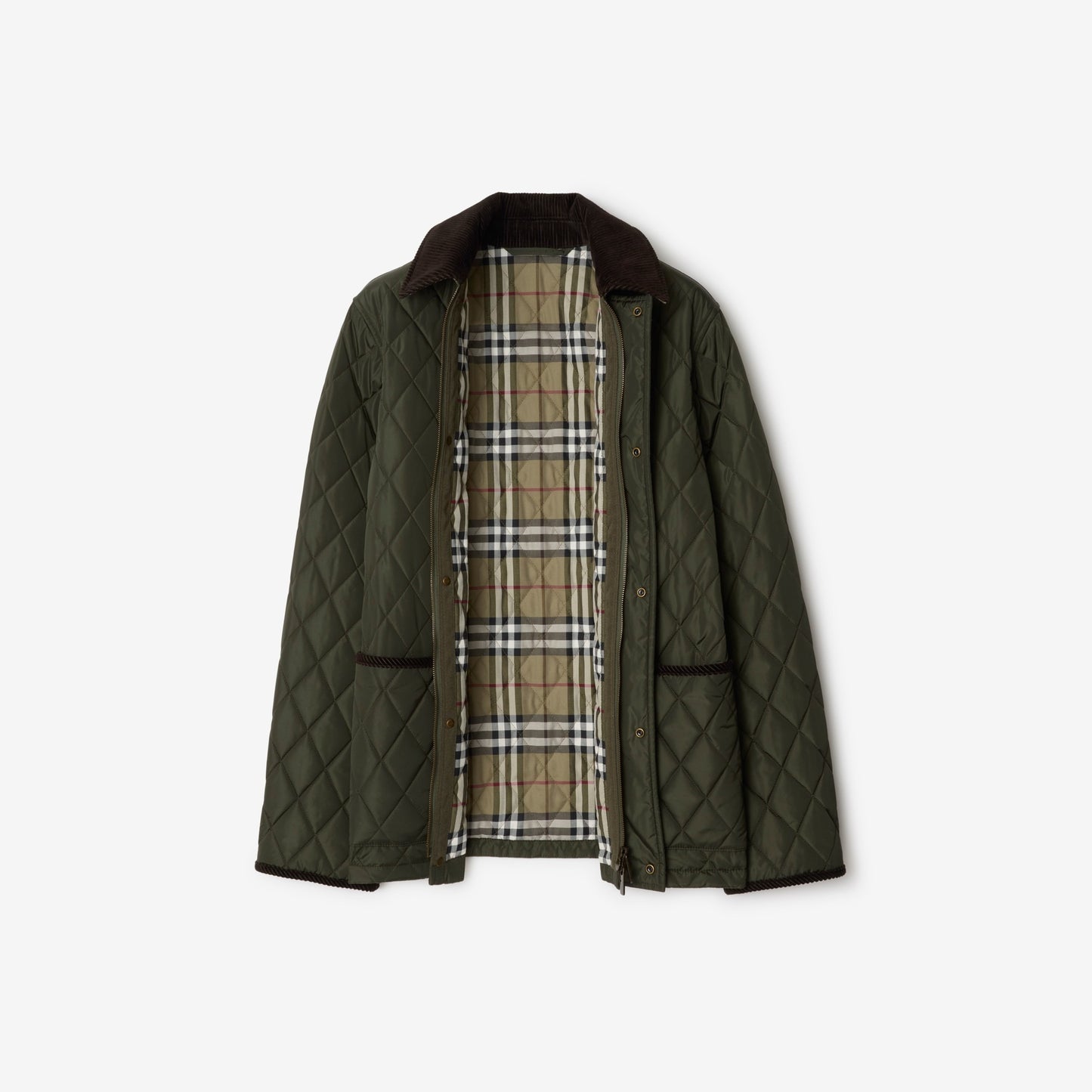 Burberry Quilted Nylon Jacket in Shale