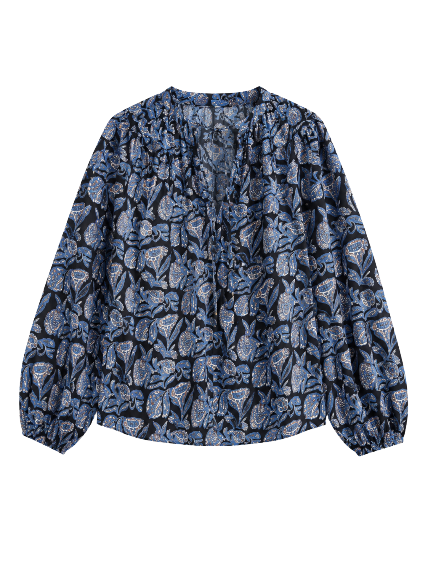 Ulla Johnson Florelle Long Sleeve Cotton Blouse in Zinnia