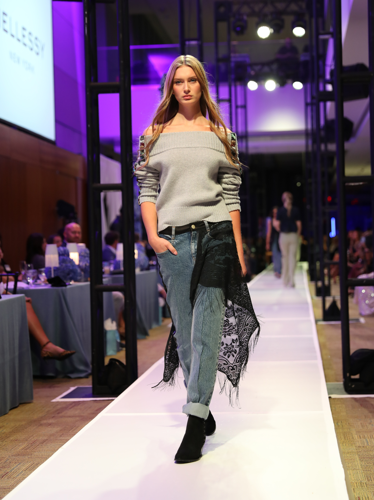 Hellessy Eram Jean in Dark Stone Wash/Black