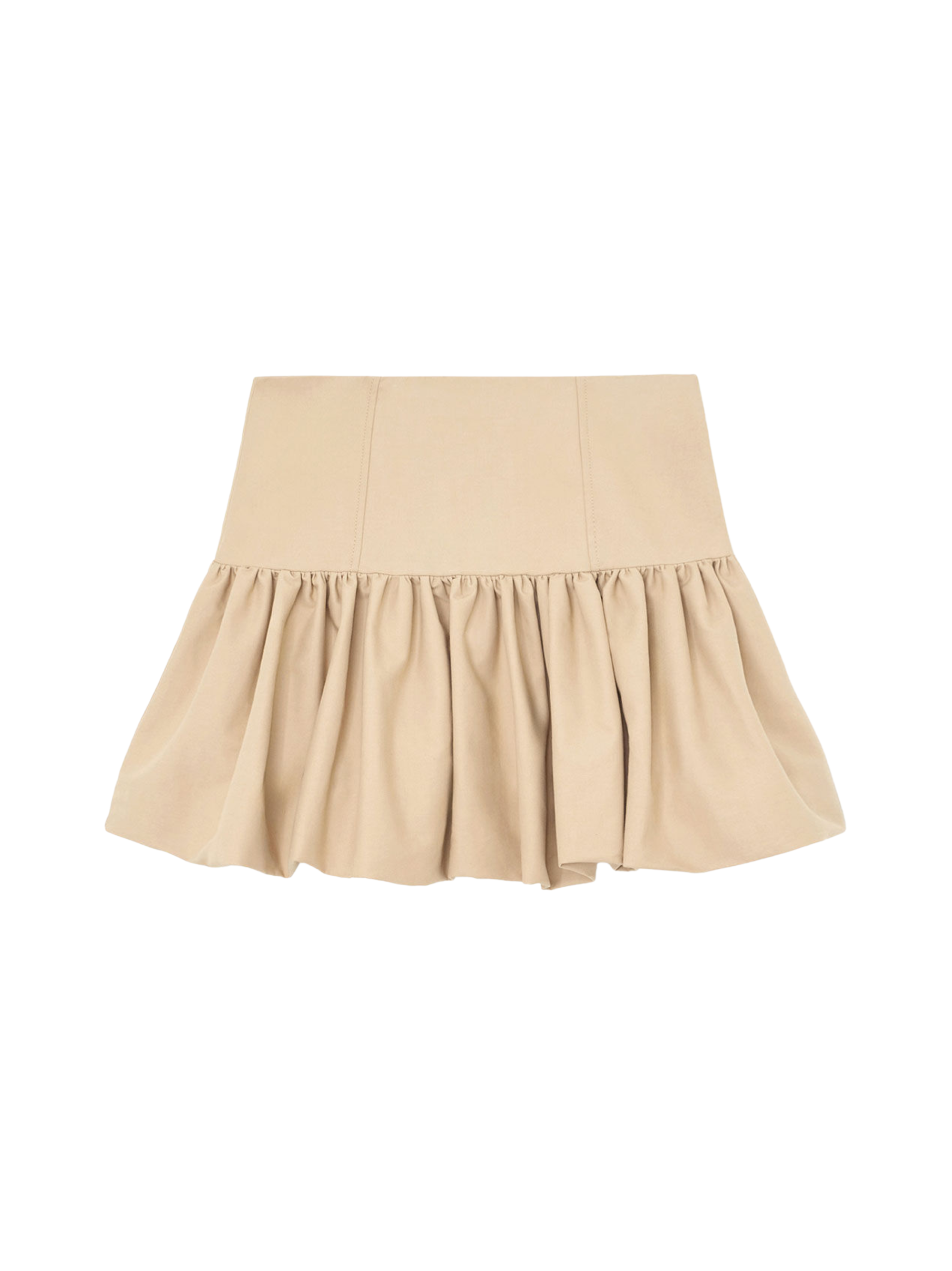 Ganni Double Cotton Mini Skirt in Warm Sand – Leigh