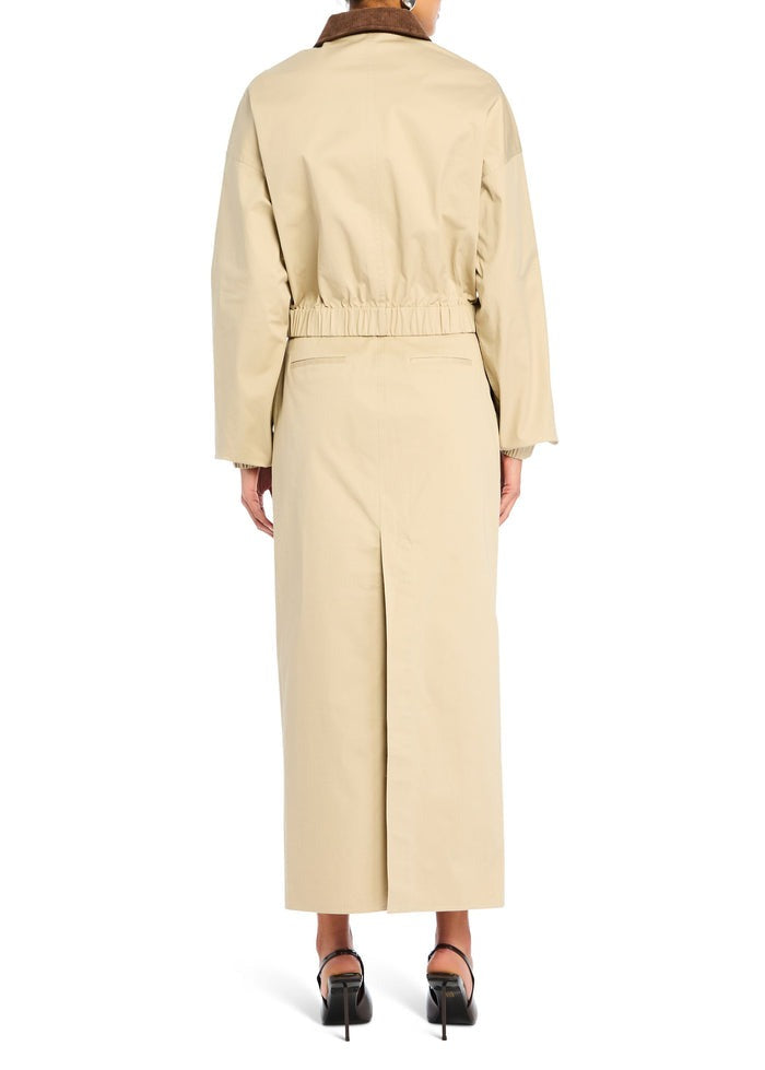 SEROYA Majed Maxi Skirt in Sand